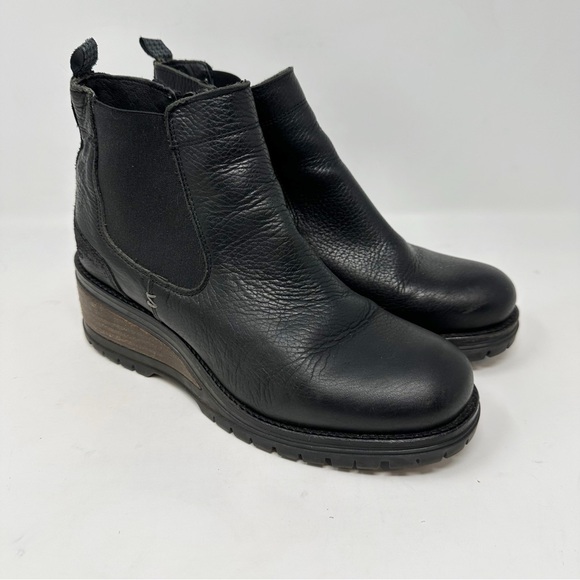 Bull Boxer Wedge Leather Ankle Boots - Picture 1 of 10